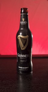 Beer Bottle on Red