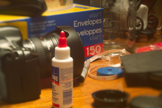 Tilt-lens photo with skewed focal plane