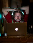 One strobe and screen light