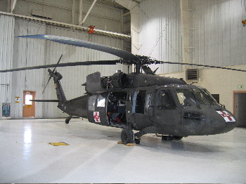 out latest prop - a blackhawk helicopter