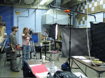 in the studio